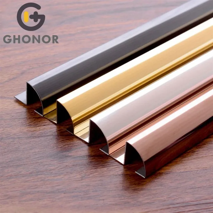 stainless steel quarter round trim