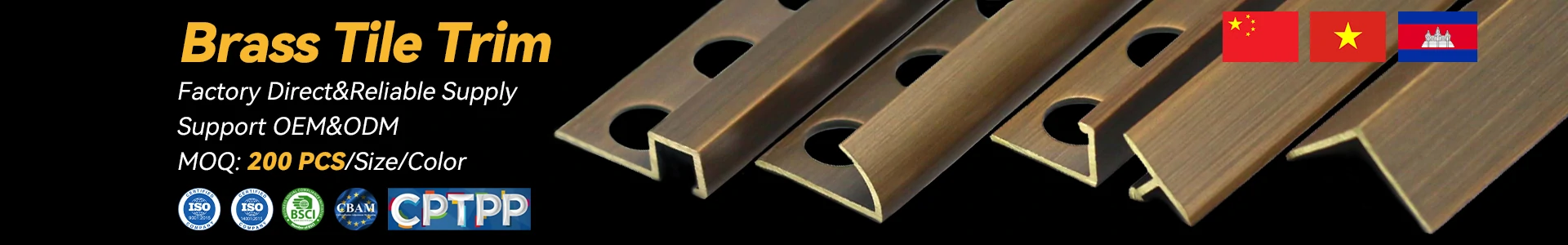 Brass Tile Trim