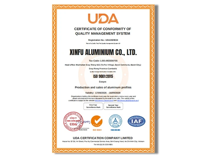 Aluminum ISO 90011 Aluminum ISO 90011
